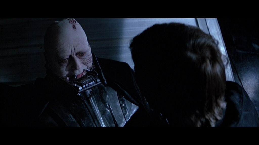 The moment of death of Darth Vader