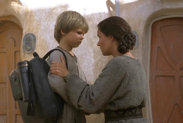 Shmi Skywalker with Anakin