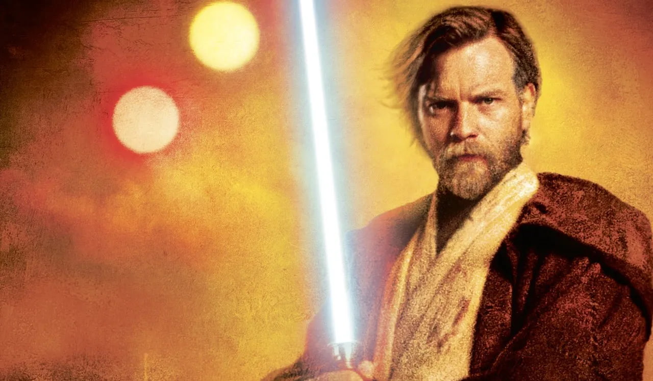 Obi-Wan Kenobi with a Lightsaber